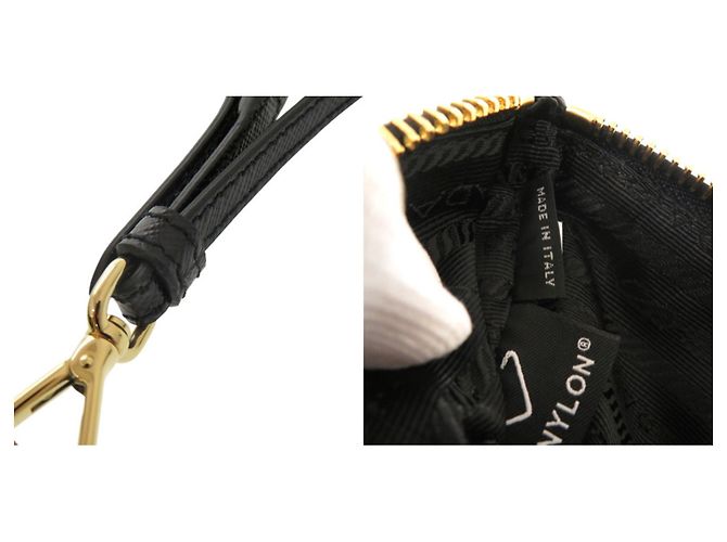 Pochette de nylon Prada Negro Verde - vista 7