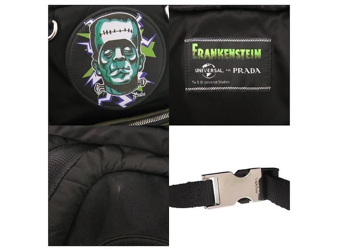 Zaino Prada Frankenstein Universal Collaboration Nero Cachi - vista 7