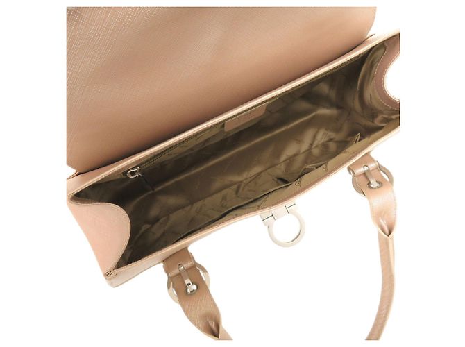 Borsa a mano in pelle rosa Salvatore Ferragamo - vista 6