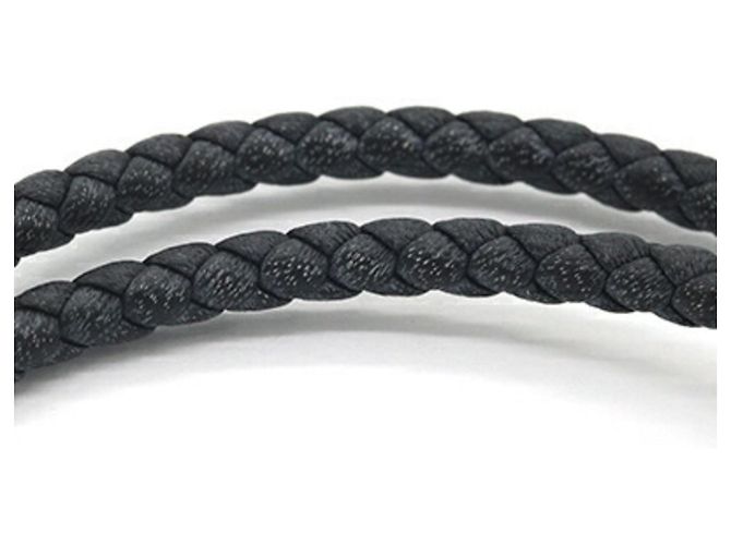 Hermès Bracciale Glenan Double Tour Hermes Nero Giallo - vista 5
