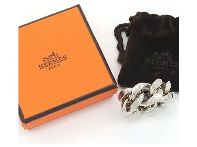 Hermès Hermes Schalring aus Silbermetall - Ansicht 5