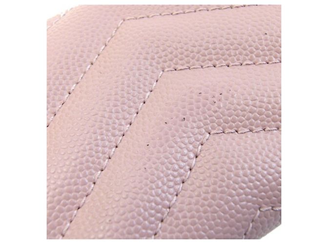 Saint Laurent Tri-fold Wallet aus rosa Leder Schwarz Pink - Ansicht 6