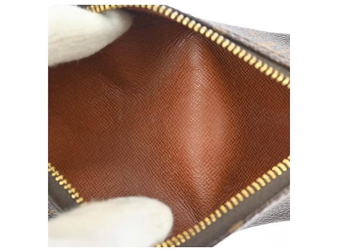 Louis Vuitton Papillon Pochette Monogram Canvas Mini Marrone - vista 3