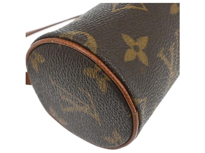 Louis Vuitton Papillon Pochette Monogram Canvas Mini Marrone - vista 7