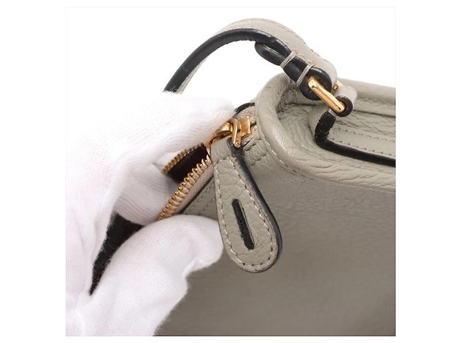 Borsa a mano in pelle grigia Loewe Marrone - vista 10