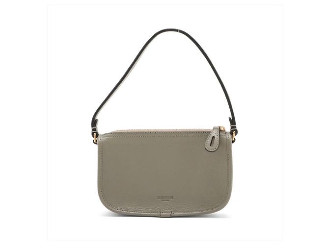 Borsa a mano in pelle grigia Loewe Marrone - vista 2