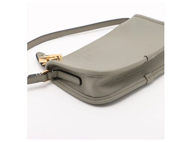 Borsa a mano in pelle grigia Loewe Marrone - vista 4