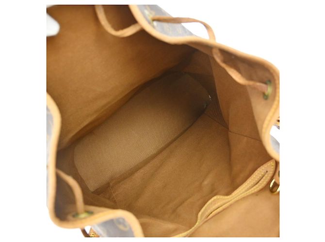 Zaino Louis Vuitton Montsouris Monogram Canvas GM Marrone - vista 3