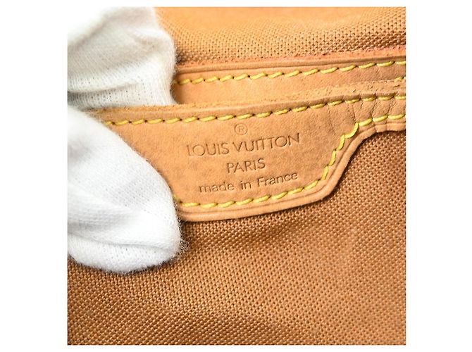 Zaino Louis Vuitton Montsouris Monogram Canvas GM Marrone - vista 4