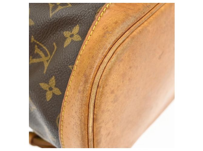 Zaino Louis Vuitton Montsouris Monogram Canvas GM Marrone - vista 6