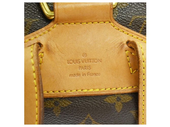 Louis Vuitton Montsouris Backpack Monogram Canvas MM Brown - view 4