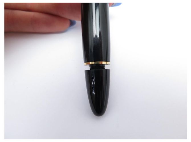 PENNA STILOGRAFICA VINTAGE MONTBLANC MEISTERSTUCK 149 CON PISTONE E ASTUCCIO Nero - vista 12