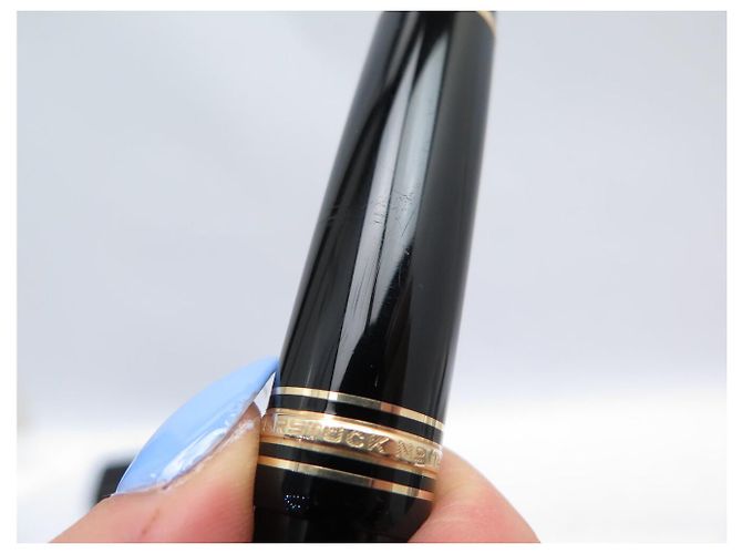 PENNA STILOGRAFICA VINTAGE MONTBLANC MEISTERSTUCK 149 CON PISTONE E ASTUCCIO Nero - vista 16