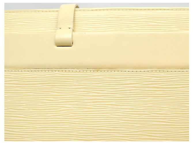 LOUIS VUITTON CROISETTE GM M5250A HANDTASCHE AUS EPI LEDER ECRU VANILLE Roh - Ansicht 14