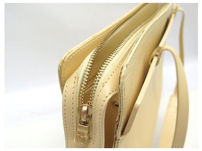 LOUIS VUITTON CROISETTE GM M5250A HANDTASCHE AUS EPI LEDER ECRU VANILLE Roh - Ansicht 18