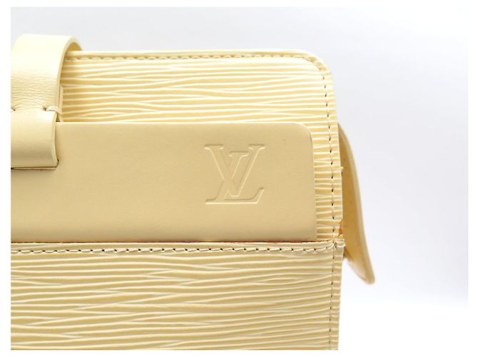 LOUIS VUITTON CROISETTE GM M5250A HANDTASCHE AUS EPI LEDER ECRU VANILLE Roh - Ansicht 6