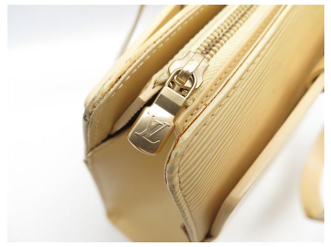 LOUIS VUITTON CROISETTE GM M5250A HANDTASCHE AUS EPI LEDER ECRU VANILLE Roh - Ansicht 7