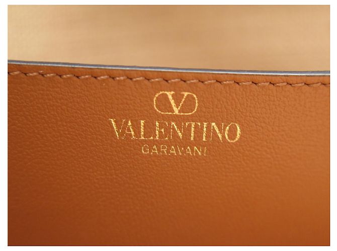 BORSA TOTE VALENTINO ROCKSTUD IN RAFIA E PELLE Beige - vista 10