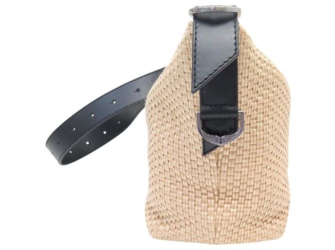 NUOVA BORSA ZADIG & VOLTAIRE JANE PANIER LWBA04013011 A SPALLA Beige - vista 3