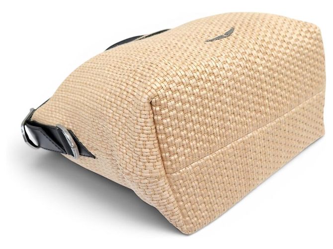 NUOVA BORSA ZADIG & VOLTAIRE JANE PANIER LWBA04013011 A SPALLA Beige - vista 5