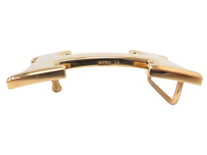Hermès VINTAGE HERMES GÜRTEL H SCHNALLEN 32MM REVERSIBLES LEDER 72 BOX GRAU GOLD GÜRTEL - Ansicht 10