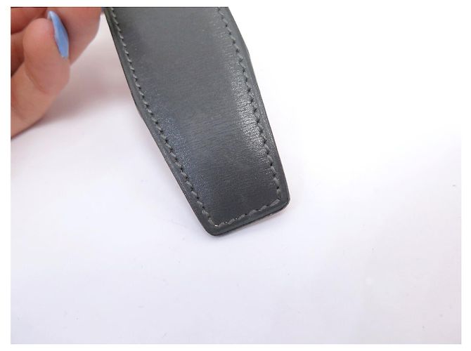 Hermès VINTAGE HERMES GÜRTEL H SCHNALLEN 32MM REVERSIBLES LEDER 72 BOX GRAU GOLD GÜRTEL - Ansicht 17