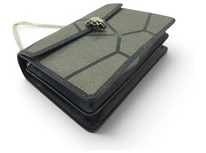 NUOVA BORSA A SPALLA BULGARI SERPENTI FOREVER IN PELLE DI GALUCHA - vista 5