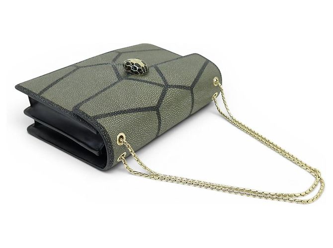 NUOVA BORSA A SPALLA BULGARI SERPENTI FOREVER IN PELLE DI GALUCHA - vista 6