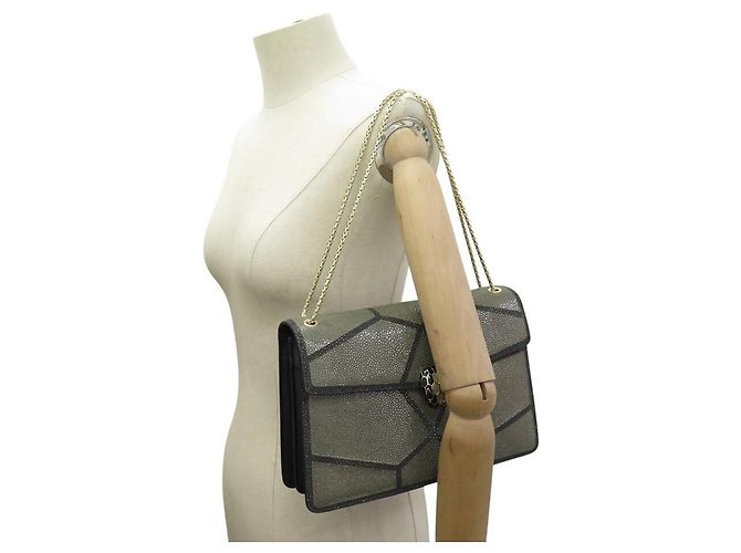 NUOVA BORSA A SPALLA BULGARI SERPENTI FOREVER IN PELLE DI GALUCHA - vista 8
