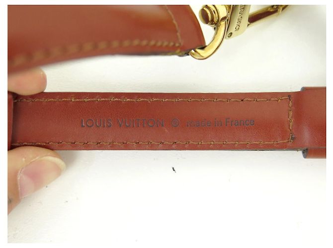NEW LOUIS VUITTON SHOULDER STRAP 16MM ADJUSTABLE J00273 FOR EPI LEATHER BAG Brown - view 4