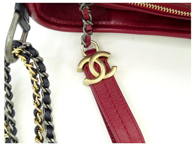 BORSA CHANEL GABRIELLE GM IN FELTRO MATELASSÉ E PELLE - vista 5