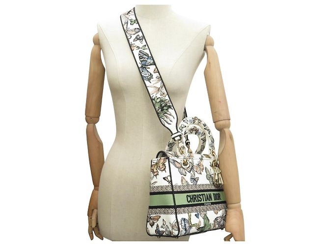 Christian Dior NUOVA BORSA CHRISTIAN LADY DIOR D-LITE MEDIUM TOILE DE JOUY MEXICO Multicolore - vista 8