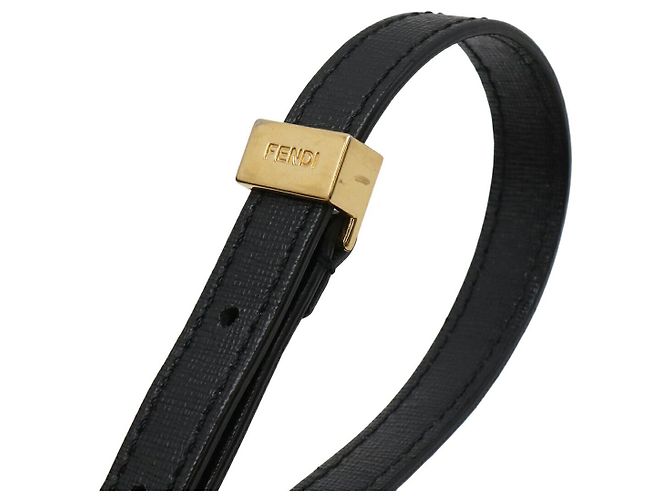 Fendi PETITE 2JOURS Lederhandtasche Schwarz - Ansicht 5