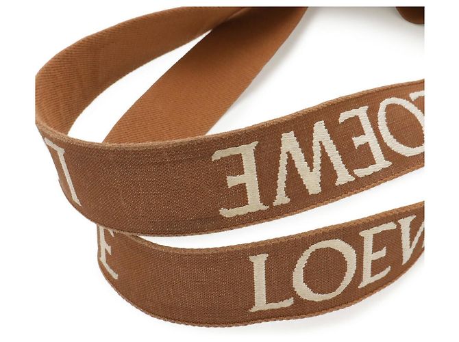 Borsa a tracolla shopper pieghevole Loewe Marrone - vista 7