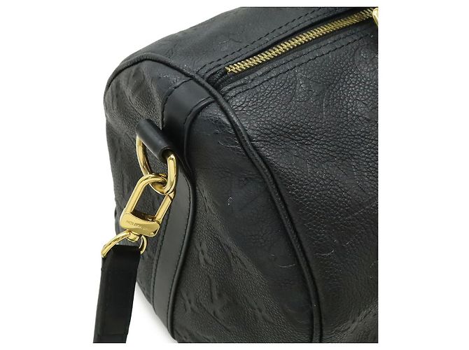 Borsa Louis Vuitton Monogram Empreinte Speedy Soft 30 Nero - vista 7
