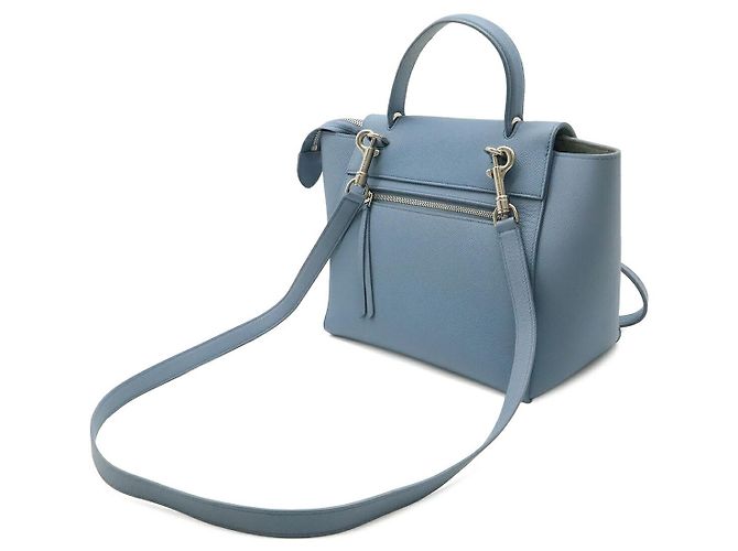 Céline Borsa a 2 modi Micro Belt Bag in pelle Celine Blu - vista 2