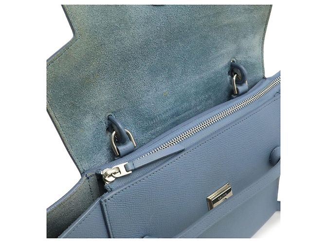 Céline Borsa a 2 modi Micro Belt Bag in pelle Celine Blu - vista 5