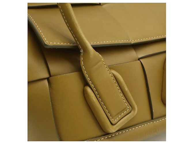 Borsa Bottega Veneta Maxi Intrecciato Mini Arco in pelle Marrone - vista 9