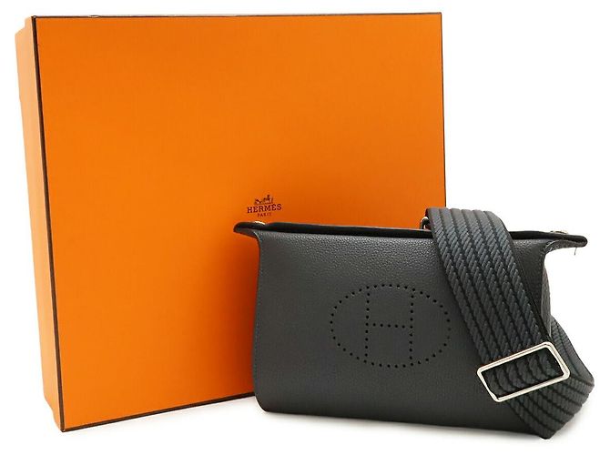 Hermès Borsa a Spalla Hermes Togo Evelyne Grigio - vista 8