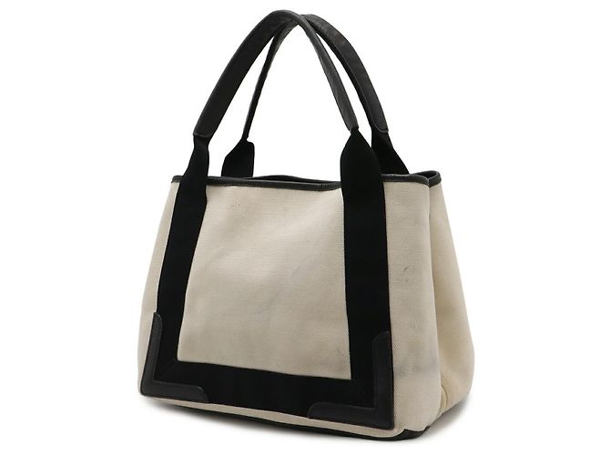 Borsa Tote Balenciaga Navy Cabas S Logo Nero - vista 2