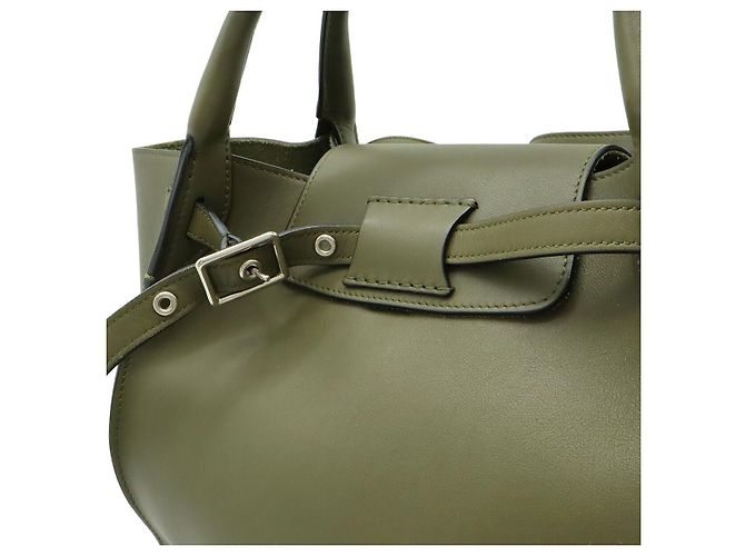 Céline Bolso Celine Leather Big Bag Small 2WAY Verde - vista 7