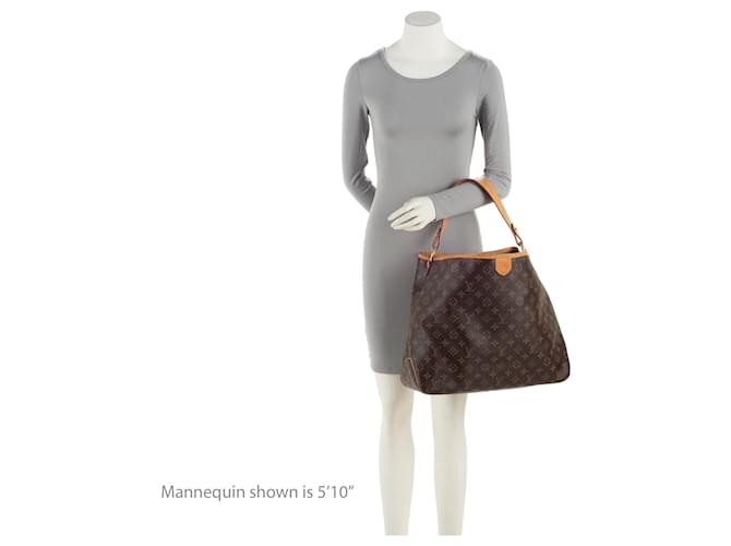 Louis Vuitton Monogram Canvas Delightful MM Shoulder Bag Brown - view 5