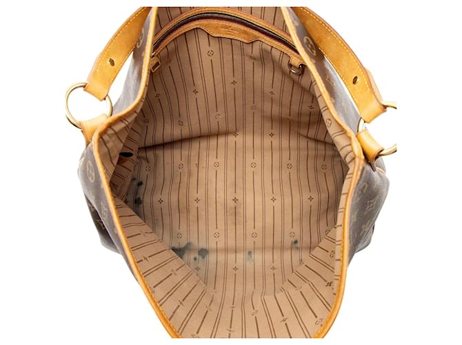 Louis Vuitton Monogram Canvas Delightful MM Shoulder Bag Brown - view 7