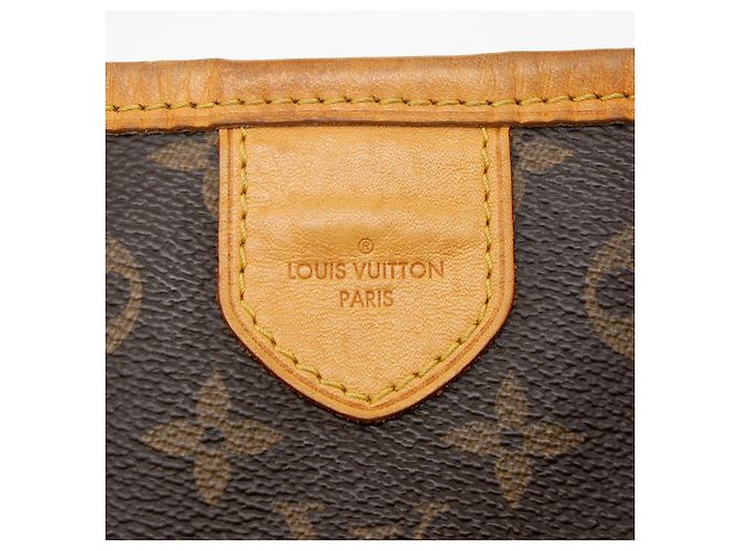 Louis Vuitton Monogram Canvas Delightful MM Shoulder Bag Brown - view 9