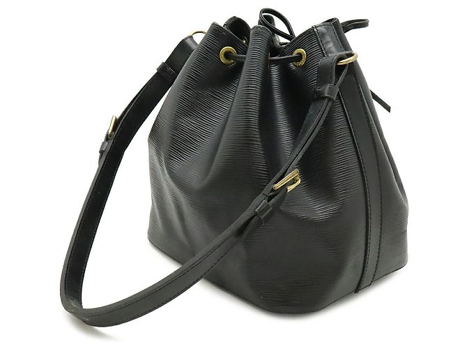 Borsa a Spalla Louis Vuitton Epi Petit Noe Nera Nero - vista 2