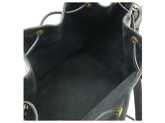 Borsa a Spalla Louis Vuitton Epi Petit Noe Nera Nero - vista 6