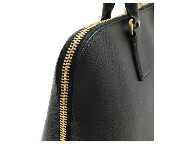 Prada Saffiano Leder Tote Bag Schwarz - Ansicht 4