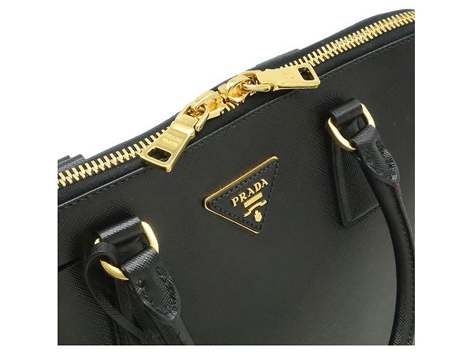 Prada Saffiano Leder Tote Bag Schwarz - Ansicht 6