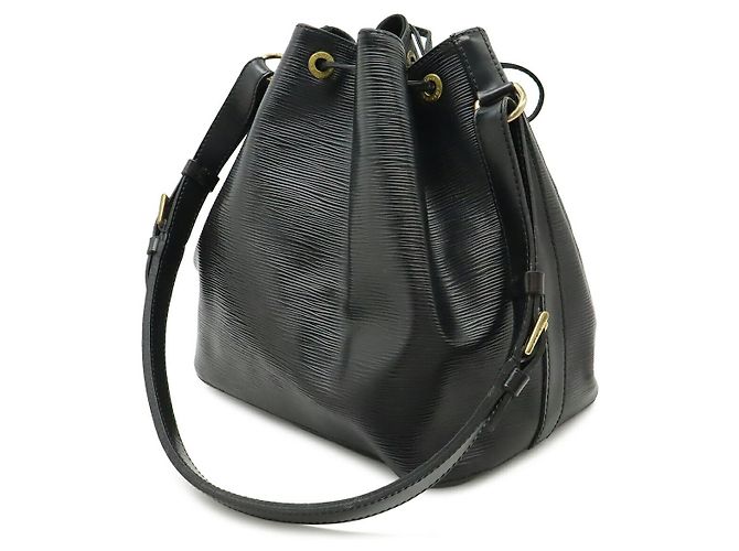 Borsa a Spalla Louis Vuitton Epi Petit Noe Nera Nero - vista 2