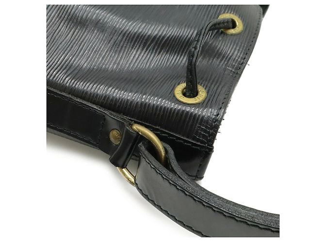 Borsa a Spalla Louis Vuitton Epi Petit Noe Nera Nero - vista 6